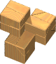 Three Accrete Cubes Type II